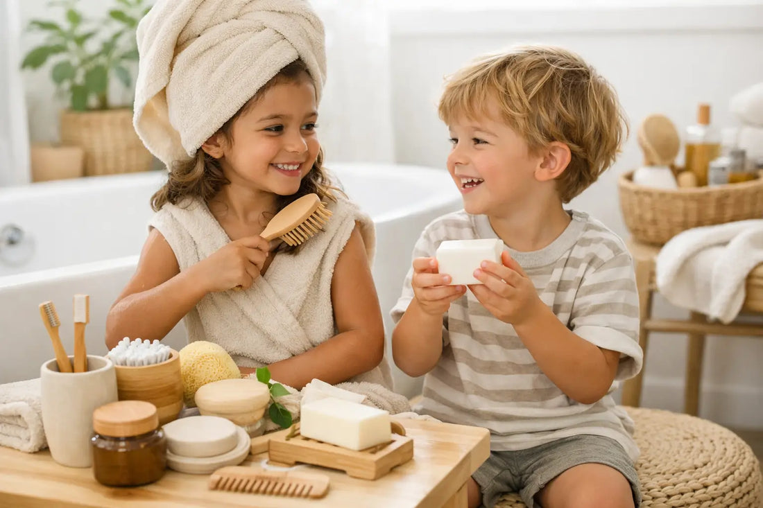 12 Best Plastic Free Bathroom Products for Kids
