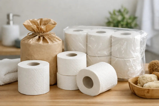 Plastic Free Toilet Paper Packaging for Families