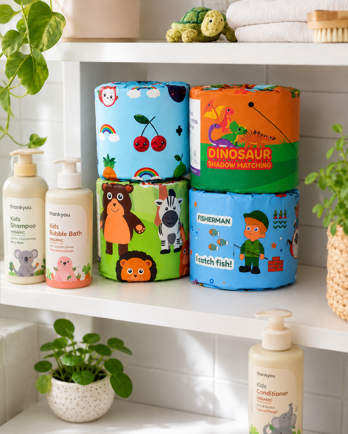 HapeeBum™ Recycled Toilet Paper | 3-Ply, PFAS-Free & Eco-Friendly